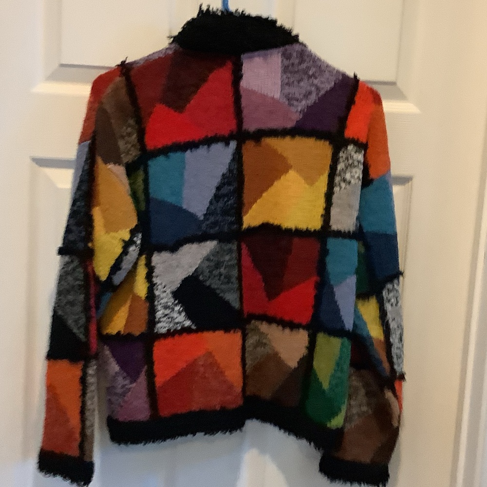 Multicolor‎ Patchwork Teddy Jacket - image 7